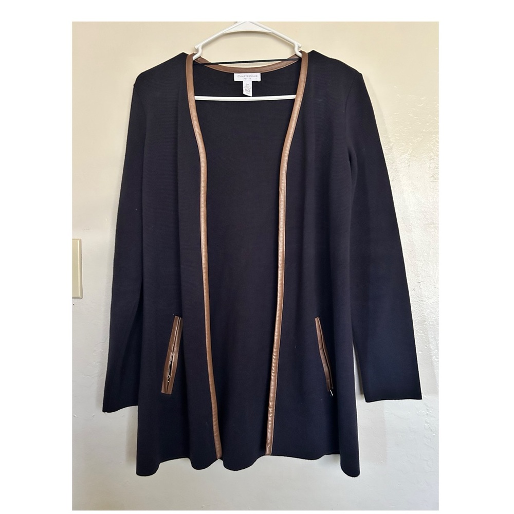 Navy Blue Cardigan- Charter Club(Petite)